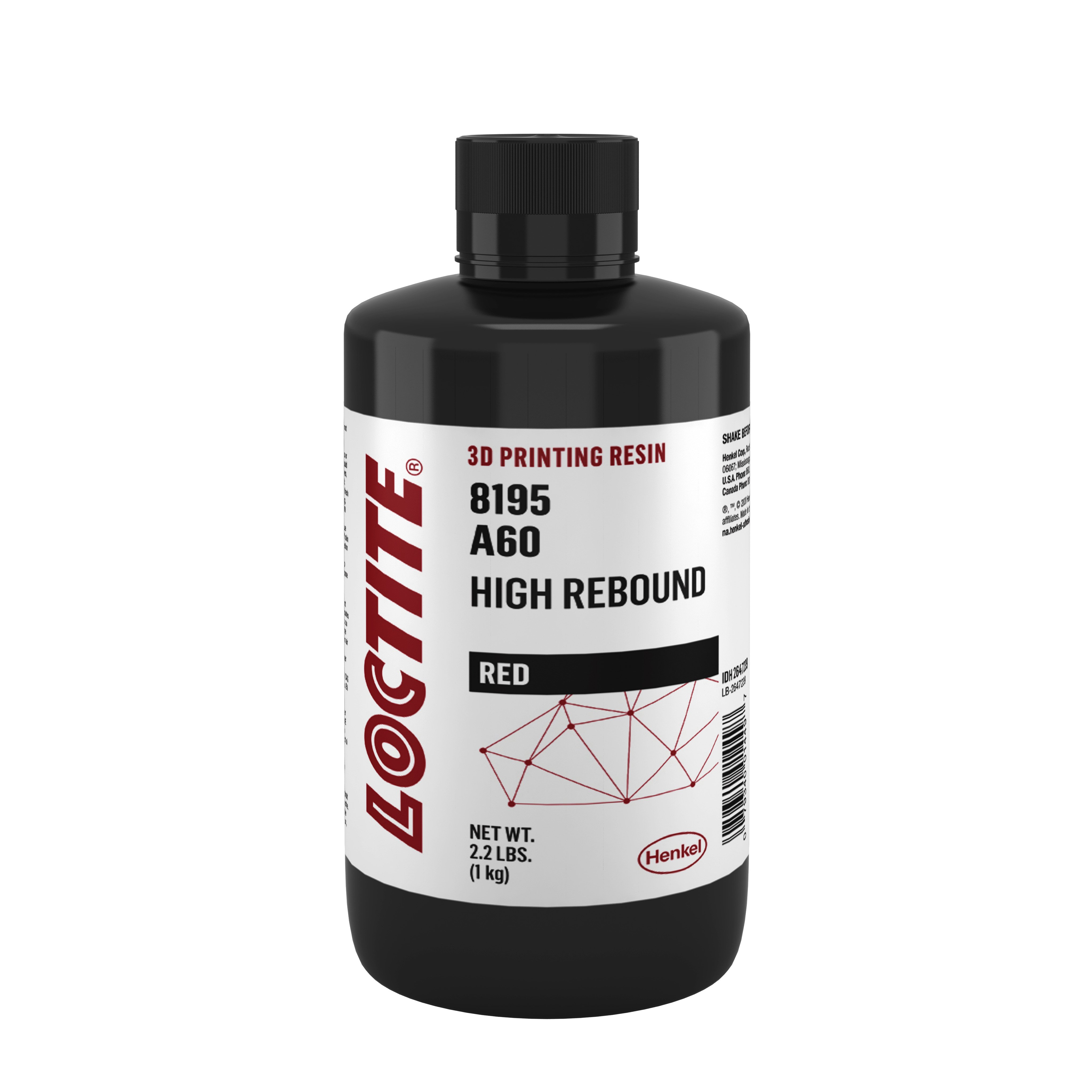 Materials - Henkel/Loctite 3D Resin 8195 High Rebound - Red (1KG)